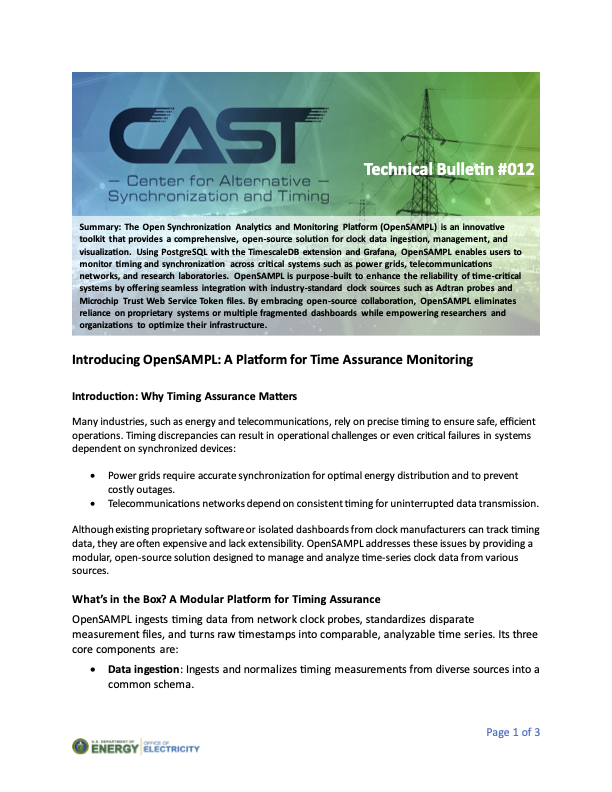 Image of the first page of a technical bulletin.