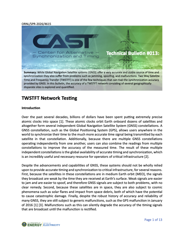 Image of the first page of a technical bulletin.