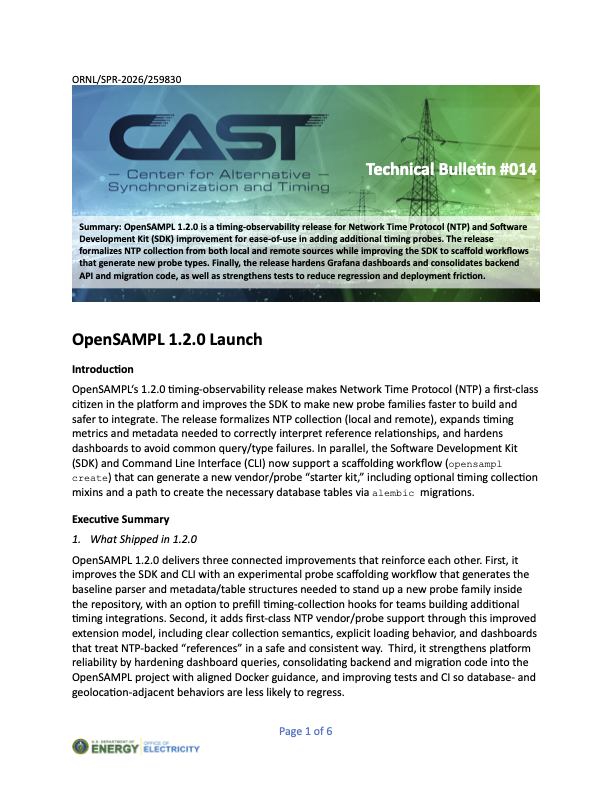 Image of the first page of a technical bulletin.